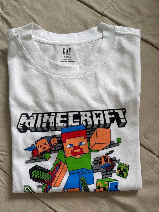 GAP Other - GAP White Minecraft Graphic Short-Sleeve Tee